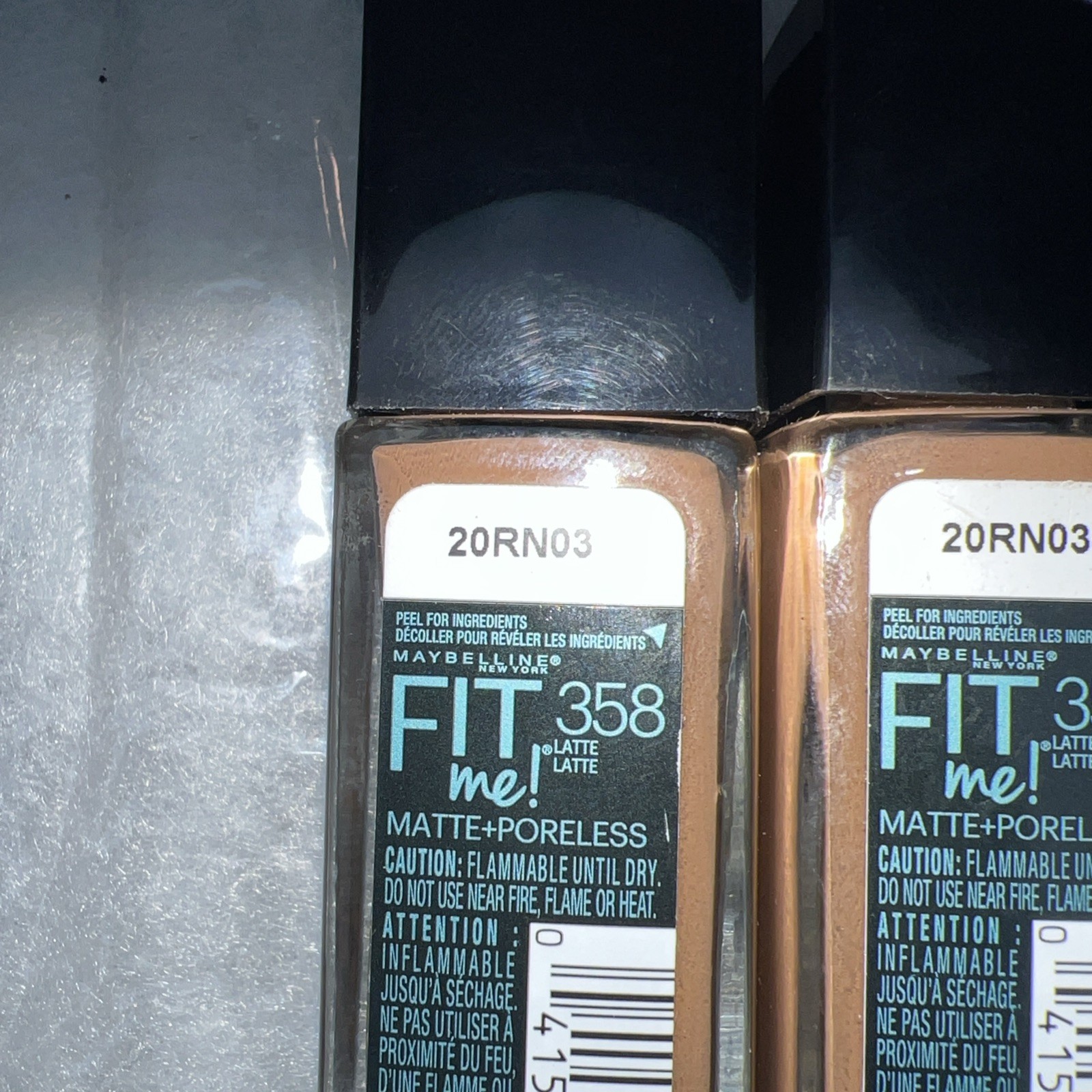 Lot of 2 Maybelline Fit Me Matte + Poreless 358 Latte 20RN03