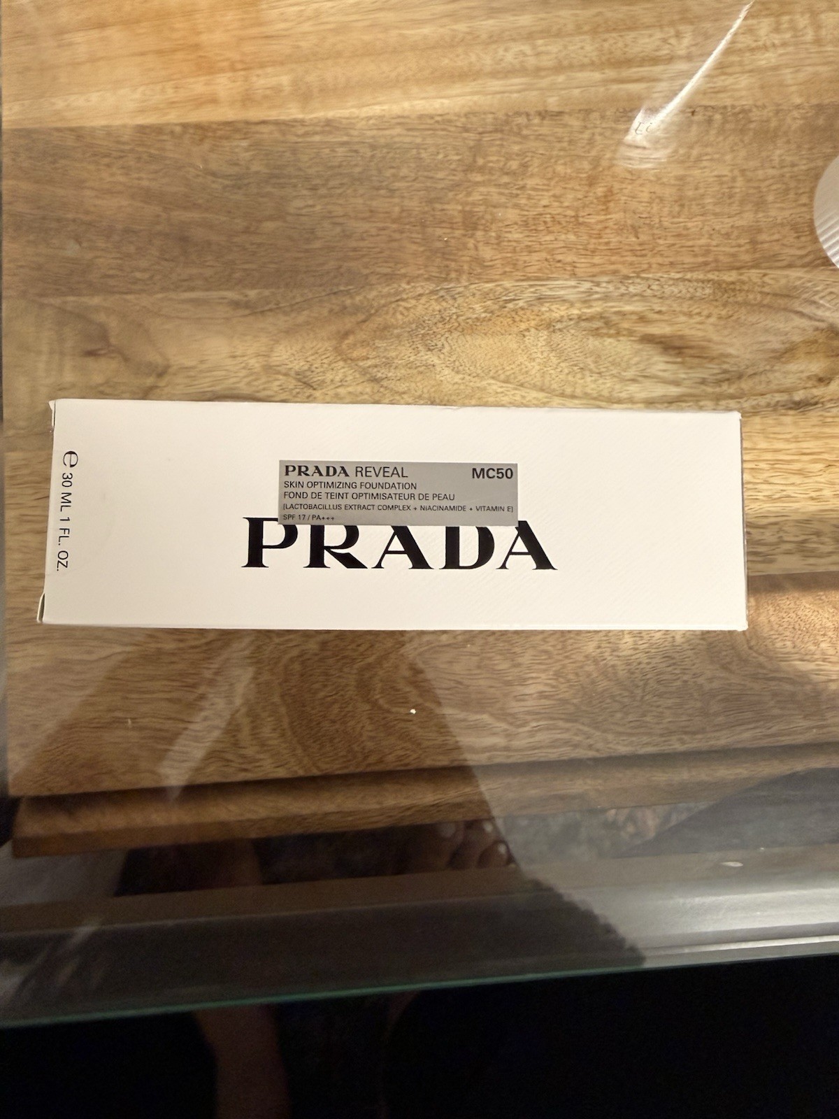 Prada Reveal Skin Optimizing Foundation – MC50 Medium/Cool – NEW IN BOX SEALED