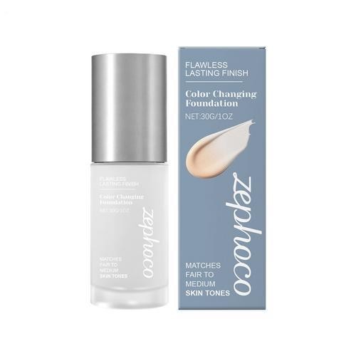 Zephoco Color Changing Foundation Waterproof Base Cosmetic Hydrating Brighten 20