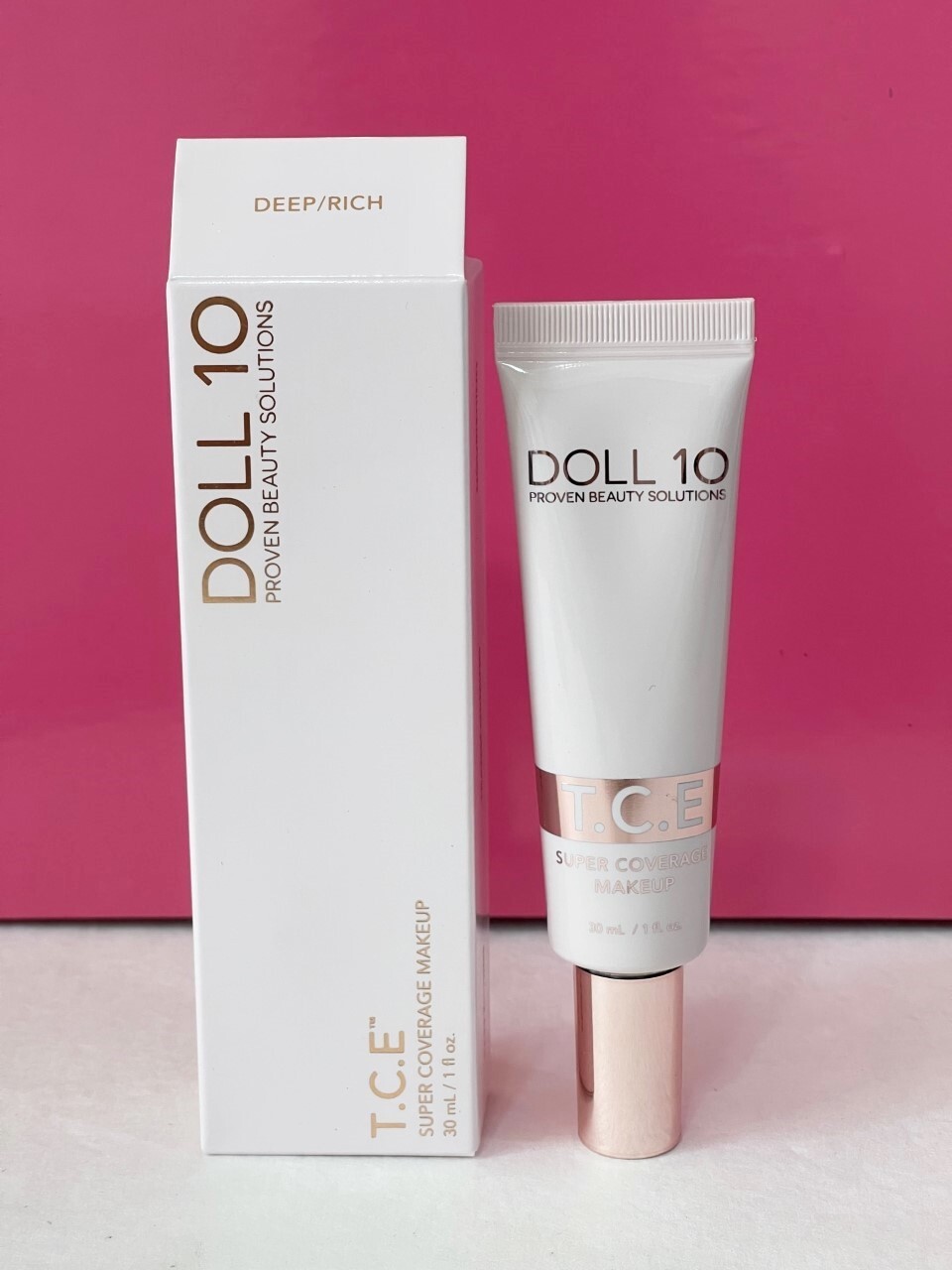 Doll 10 T.C.E Super Coverage Makeup 1 fl.oz./ 30 ml. New in box – Deep/Rich