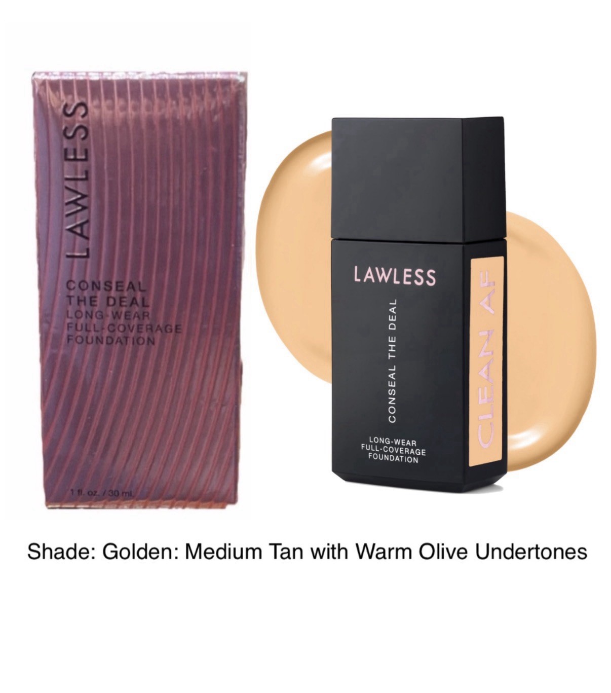 $39 Retail NIB Lawless Conseal The Deal Long Wear Full Coverage Foundation
