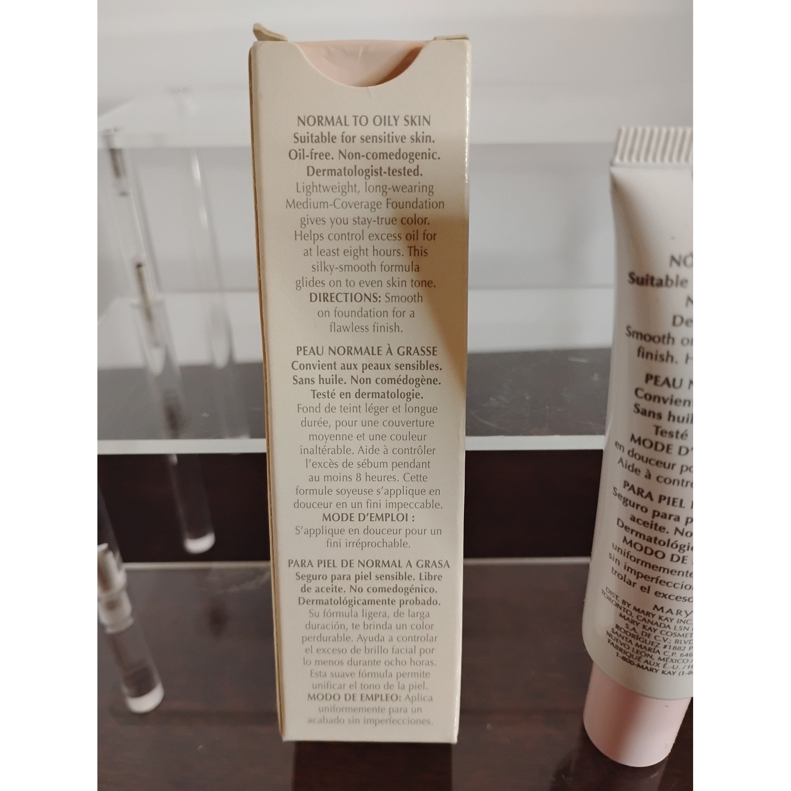 Mary Kay Medium-Coverage Foundation Bronze 808 Normal to Oily Skin 1 fl oz NEW