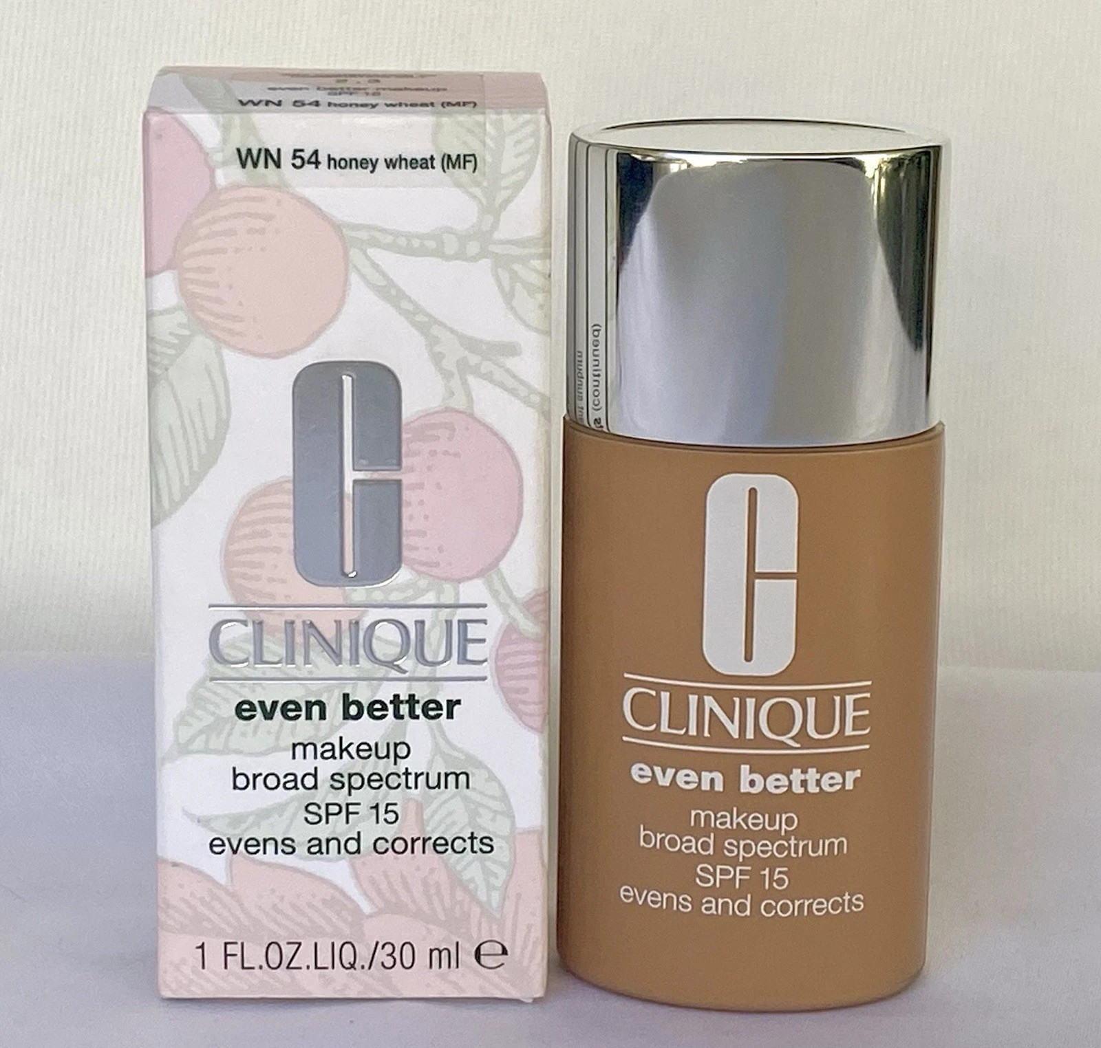 Clinique Even Better Makeup Foundation SPF 15 ~ WN 54 HONEY WHEAT (MF) ~ 1 fl oz
