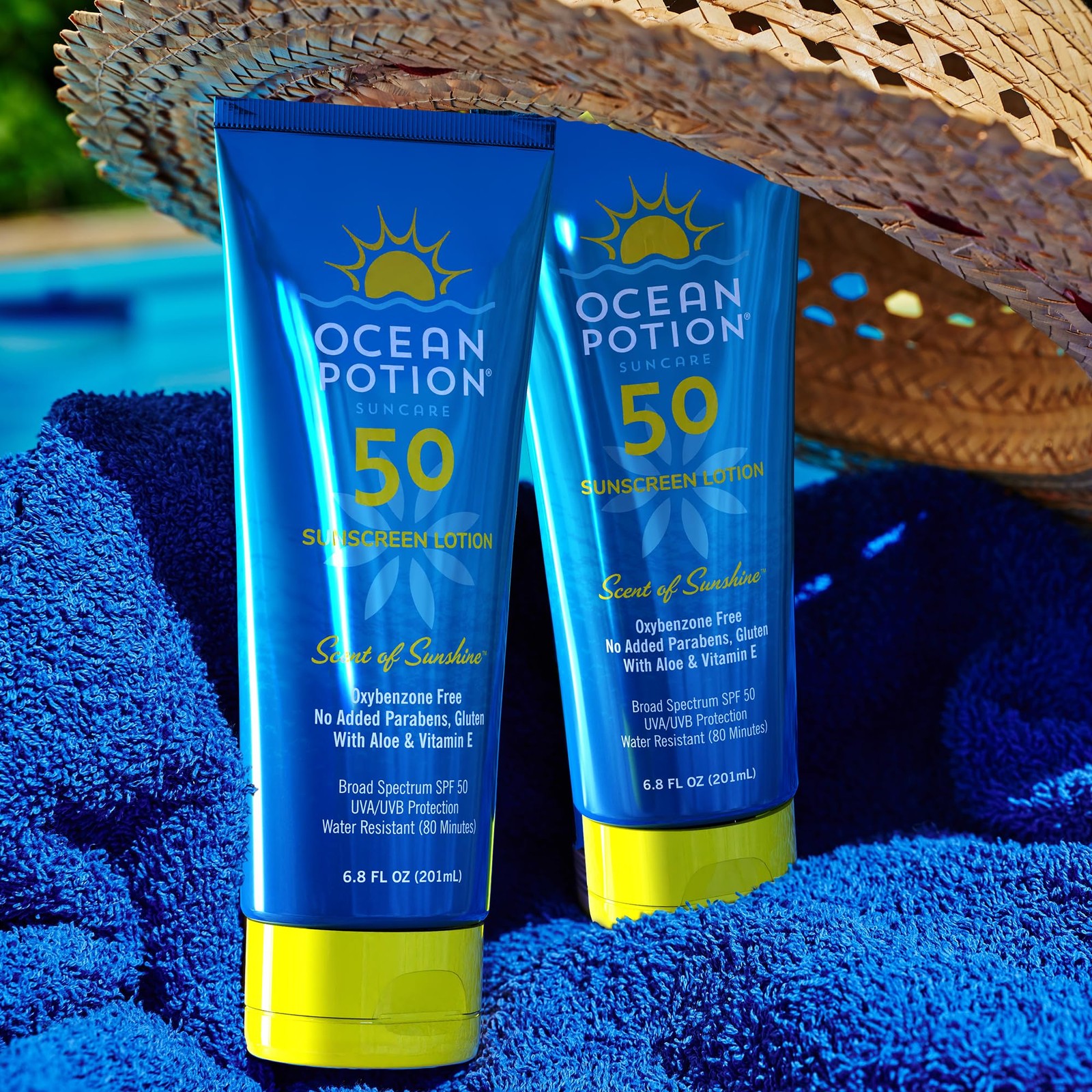 Ocean Potion SPF 50 Sunscreen Body Lotion, Broad 6.8 Fl Oz (Pack of 1)