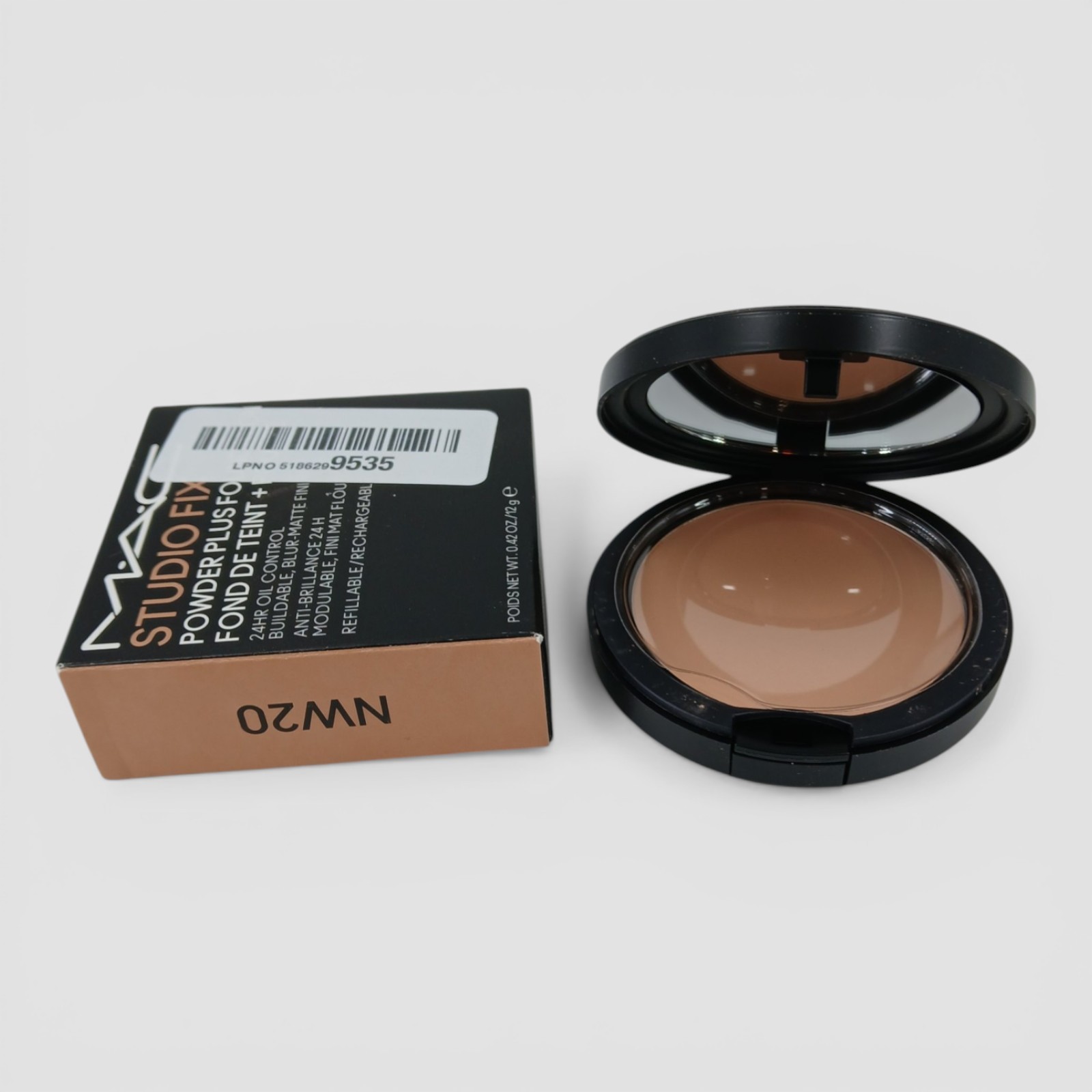 Mac Studio Fix Powder Plus Foundation, 24HR Oil Control Matte Finish-NW20 0.42OZ
