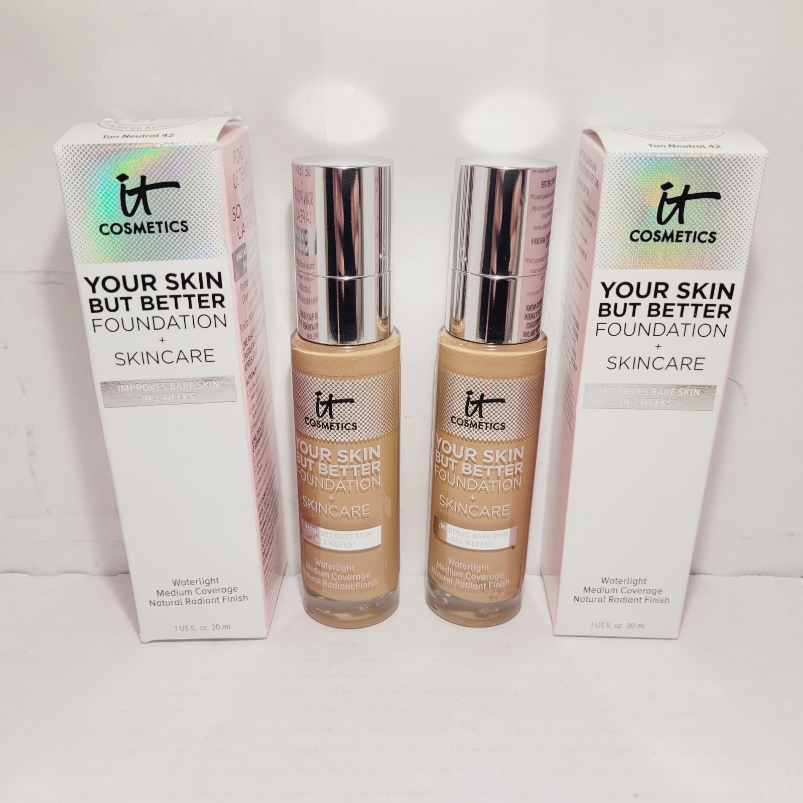 2 it Cosmetics Liquid Foundation + Skincare (Tan Neutral 42)