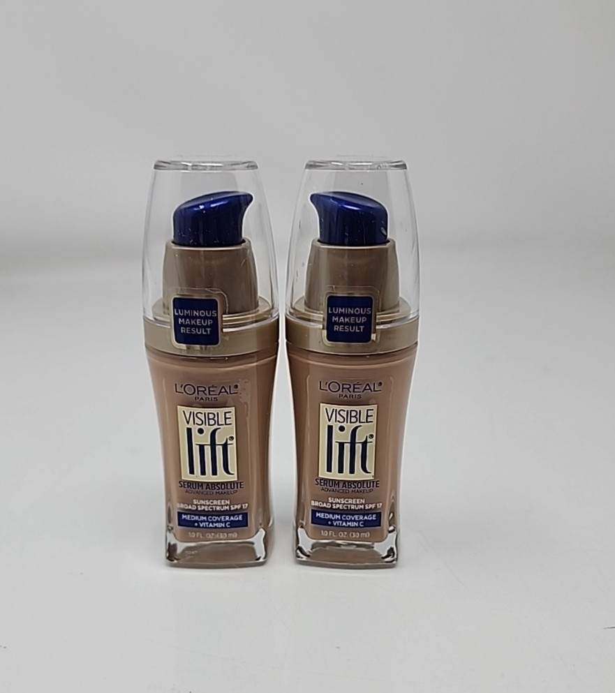 2X L’Oreal Visible Lift Serum Age Reversing Foundation 147 Creamy Natural 07/27