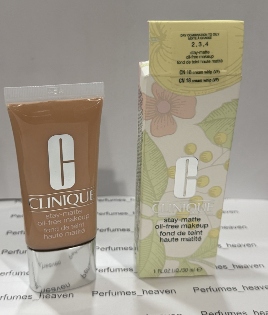 Clinique Stay Matte Oil Free Makeup CN 18 CREAM WHIP 1 oz /30 ML