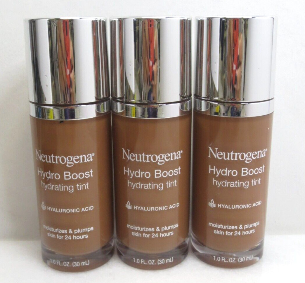 NEUTROGENA HYDRO BOOST HYDRATING TINT CHESTNUT 135 1 OZ – LOT OF 3