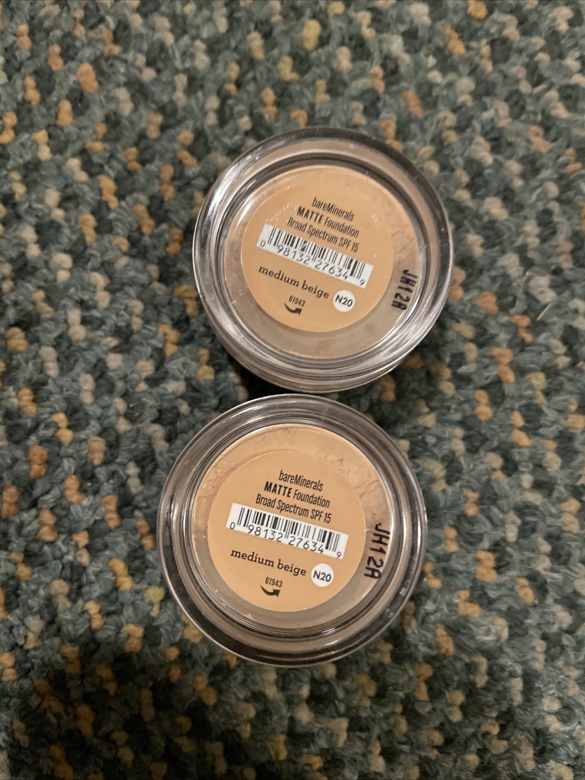 “LOT OF 2” bareMinerals Foundation Original Medium Beige N20 SPF 15 8g/0.28 Oz.