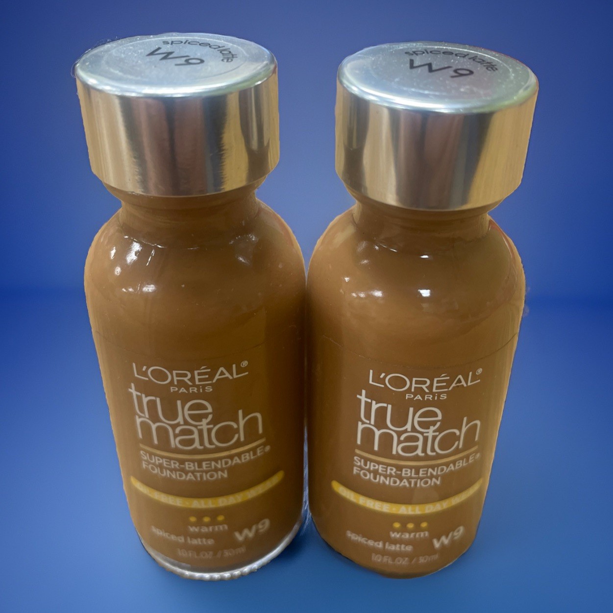Loreal True Match Super Blendable Foundation W9 Spiced Latte Warm 2 Bottles