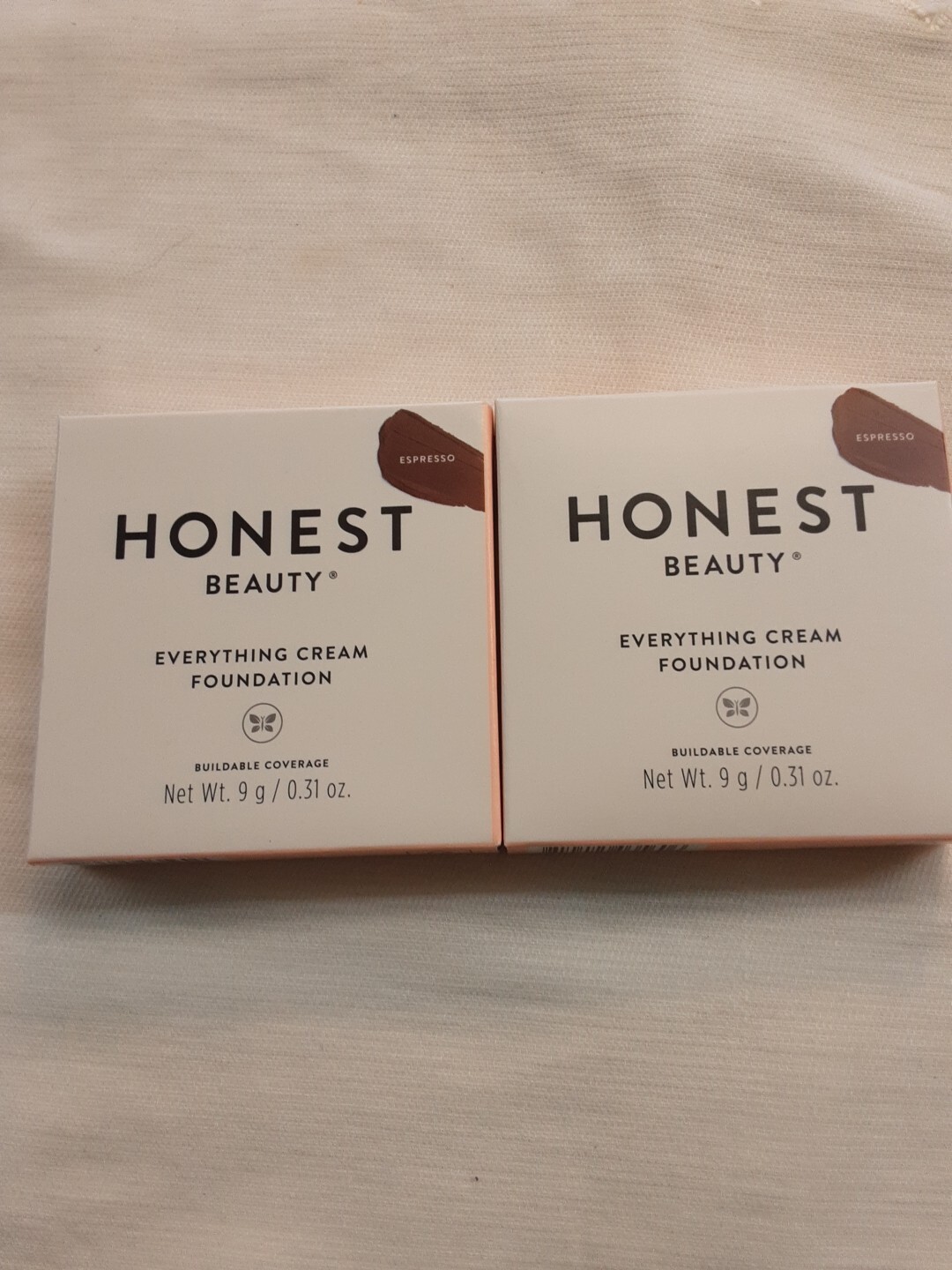 Honest Beauty Everything Cream Foundation 0.31 Oz. Espresso – Lot Of 2