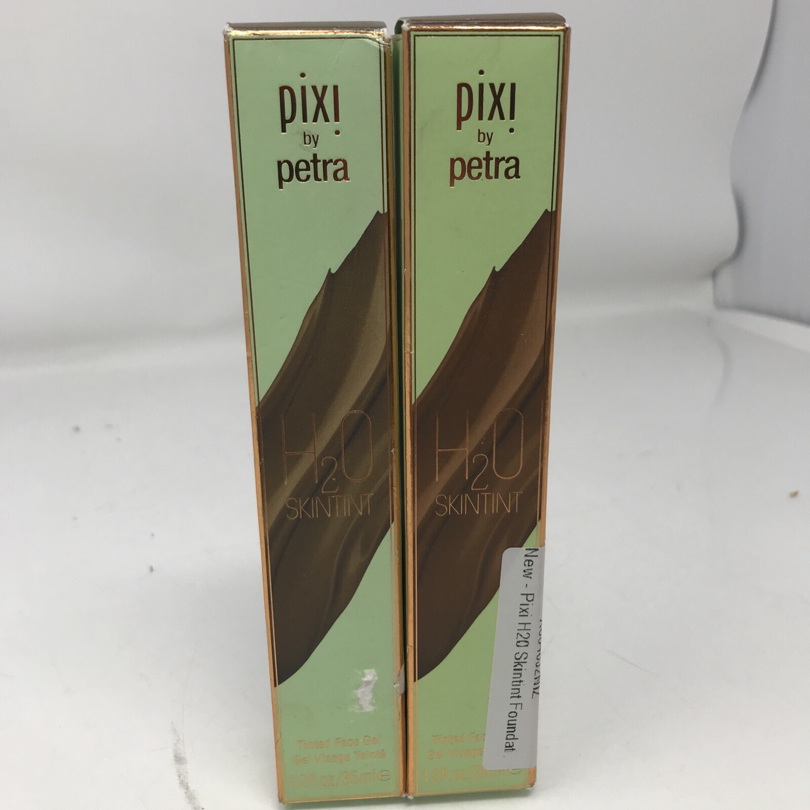 PIXI by Petra H2O Skintint Foundation Tinted Face Gel Cocoa 1.2 fl Oz Lot Of 2
