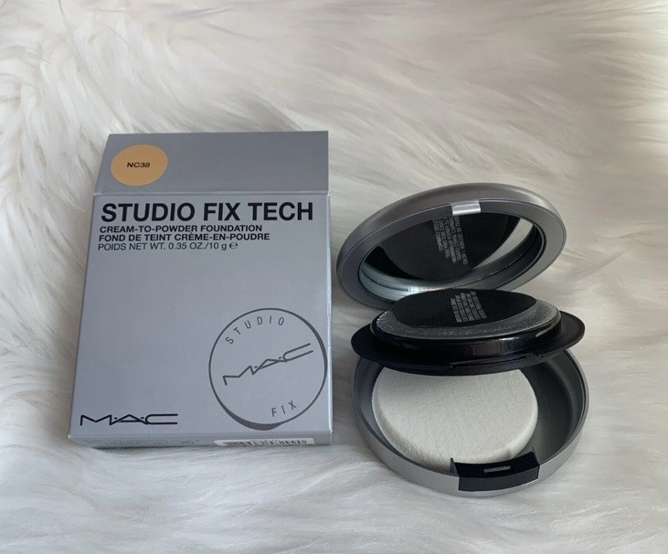 MAC Studio Fix Tech Cream-To-Powder Foundation NC38 ~ 0.35oz/10g Full Size NIB