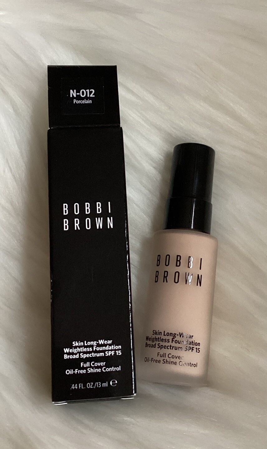 BOBBI BROWN Skin Long-Wear Weightless Foundation SPF15 ~ N-012 PORCELAIN ~0.44oz