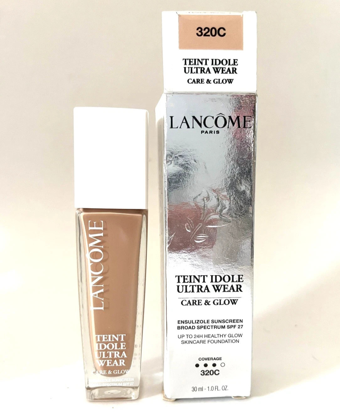 Lancome Teint Idole Ultra Wear Care & Glow Foundation ~ 320C ~ SPF 27 ~ EXP2026+