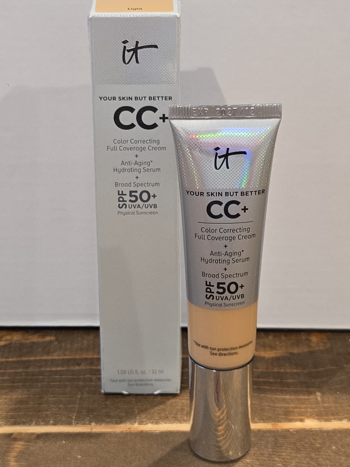 IT Cosmetics Your Skin But Better SPF 50+ 1.08oz. CC + – “Light” – 12/2027