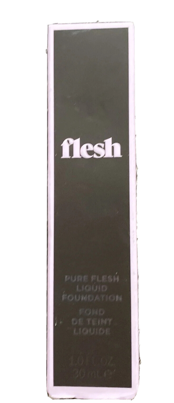 FLESH Pure Flesh Liquid Foundation MILK 02 Warm Peach Cool Fair Skin Clean NIB