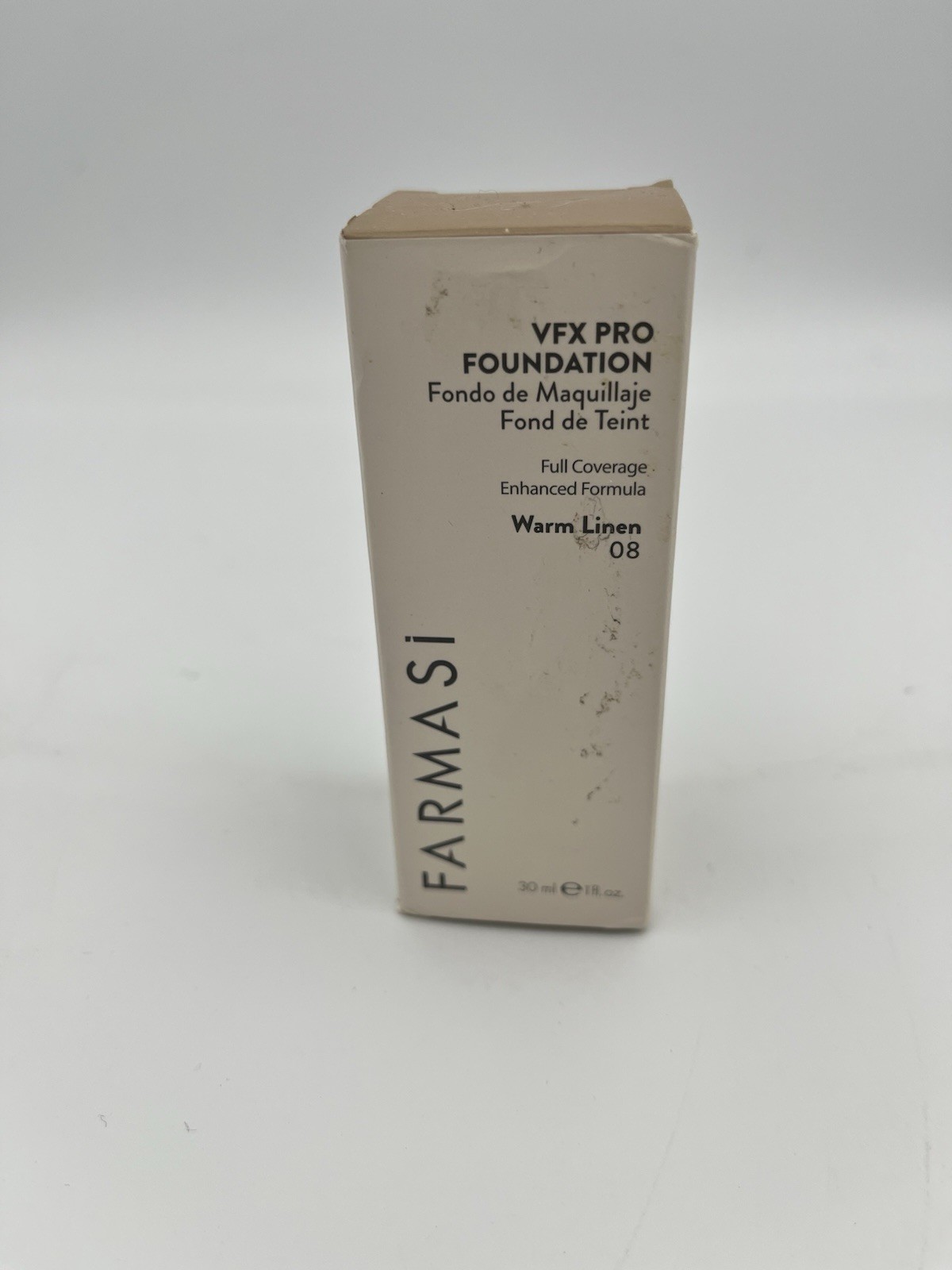 Farmasi Make Up VFX PRO Foundation 1 oz- 30 ml /Wam Linen 08 New