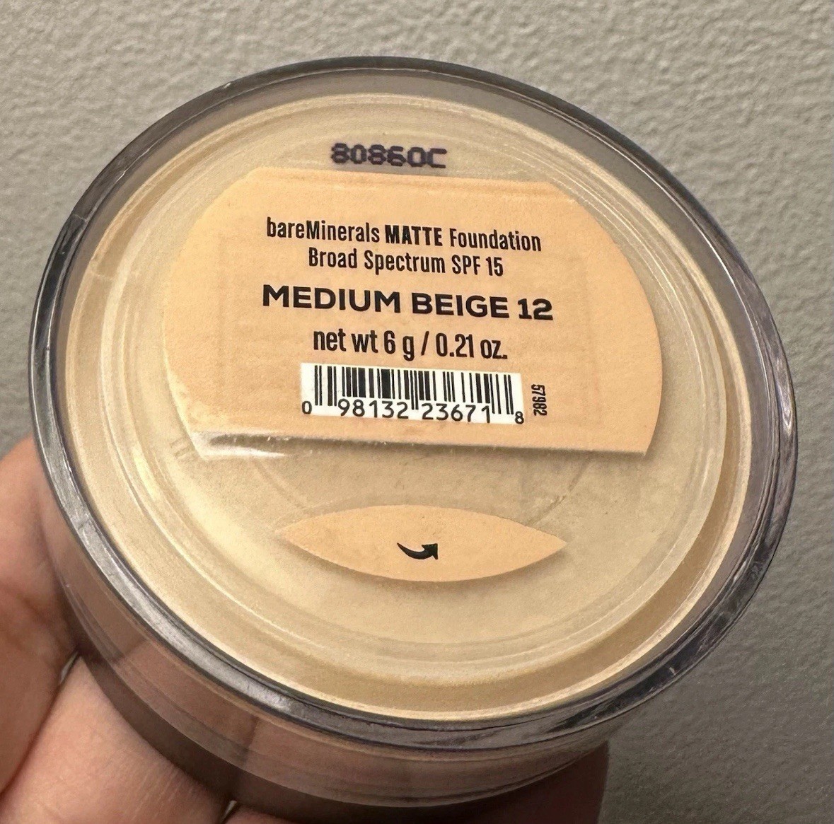 bareMinerals Matte Foundation Broad Spectrum SPF 15 Medium Beige 12 0.21 oz