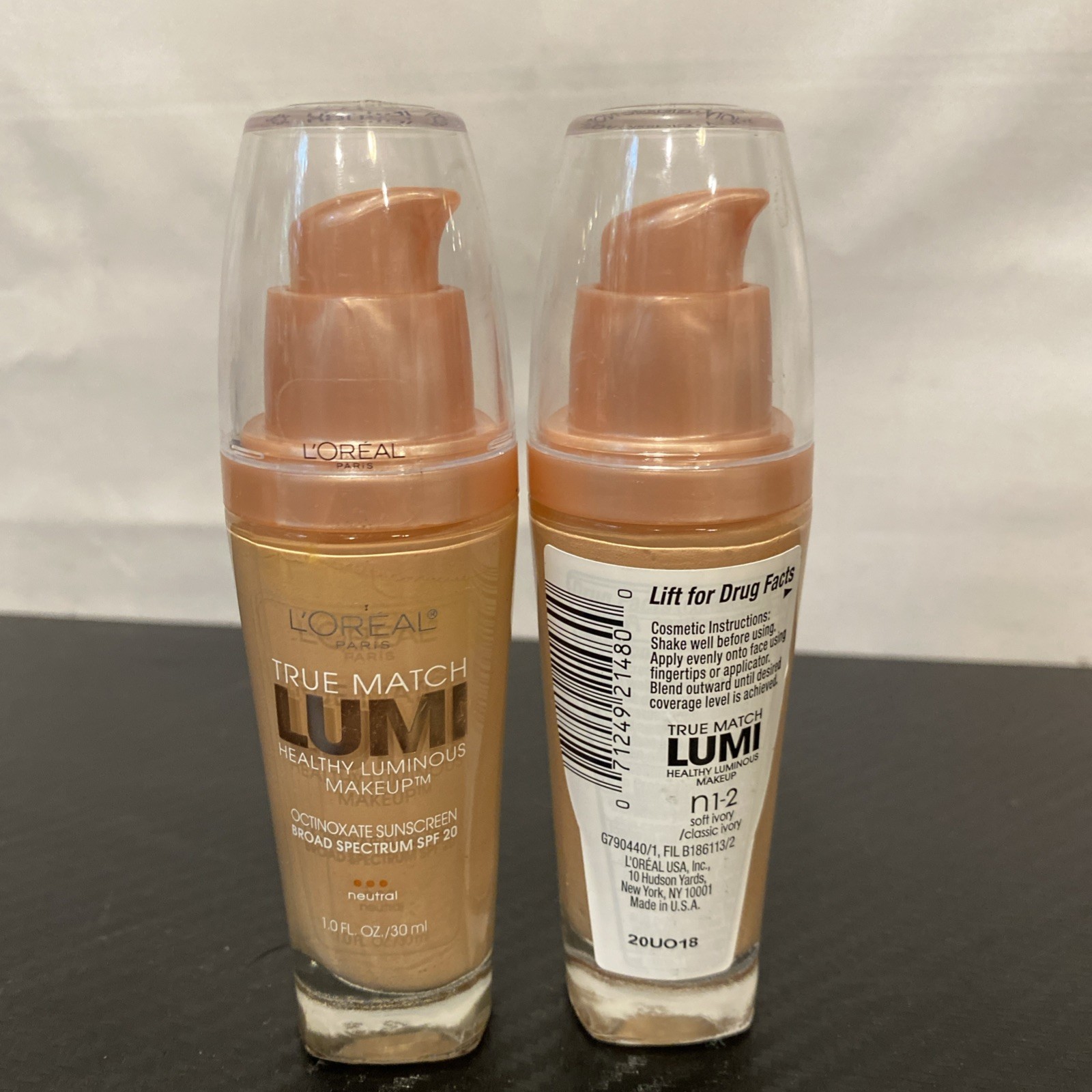 2x L’Oréal Paris True Match Lumi Healthy Luminous Makeup n1-2 Neutral