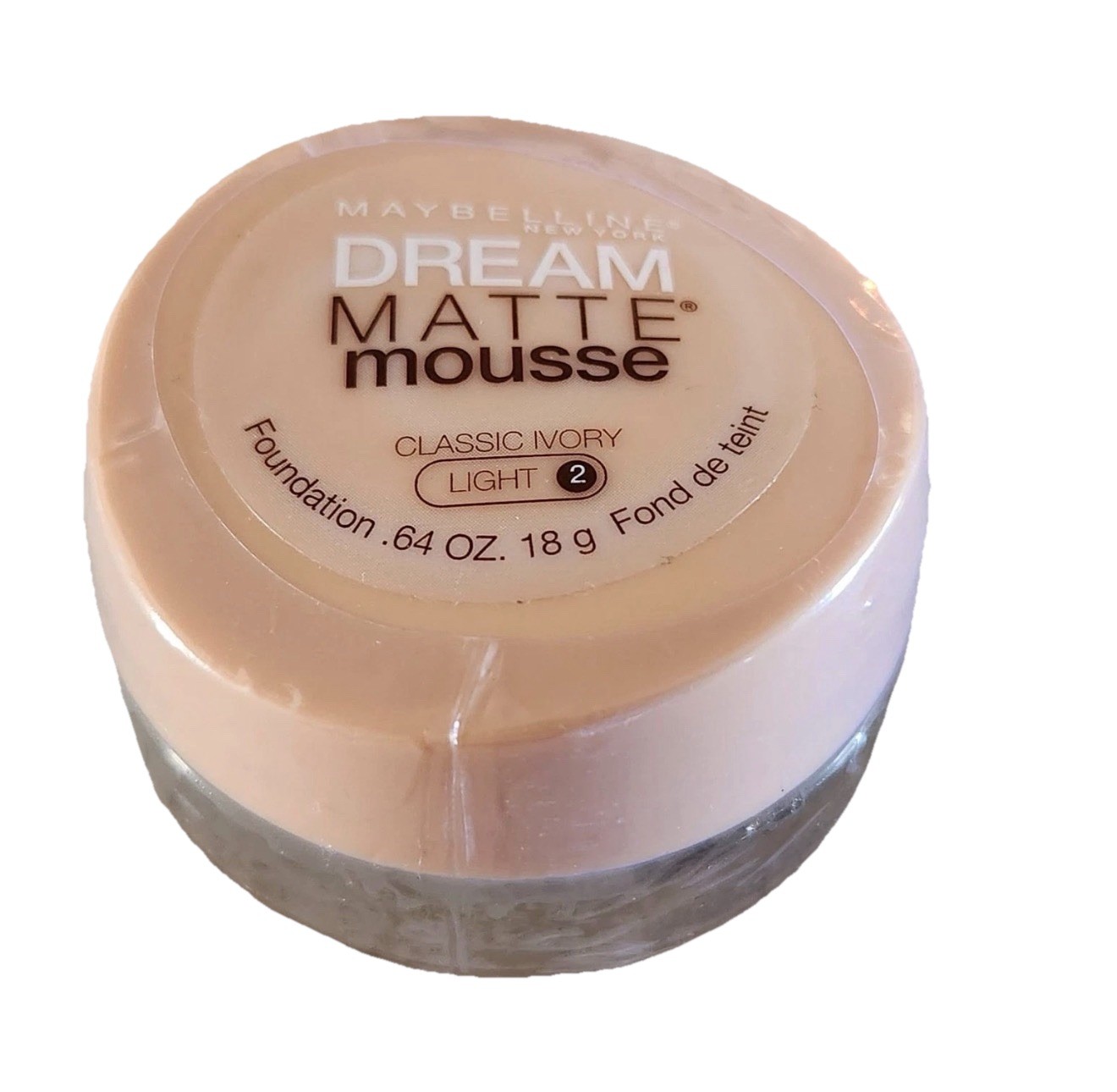 Maybelline NY Dream Matte Mousse Classic Ivory Light 2 Foundation .64oz SEALED