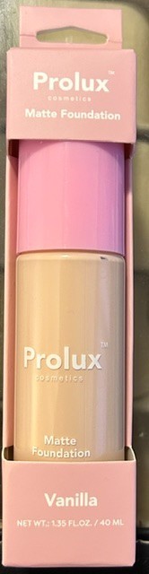 The Prolux Cosmetics Matte Foundation in Vanilla – NEW