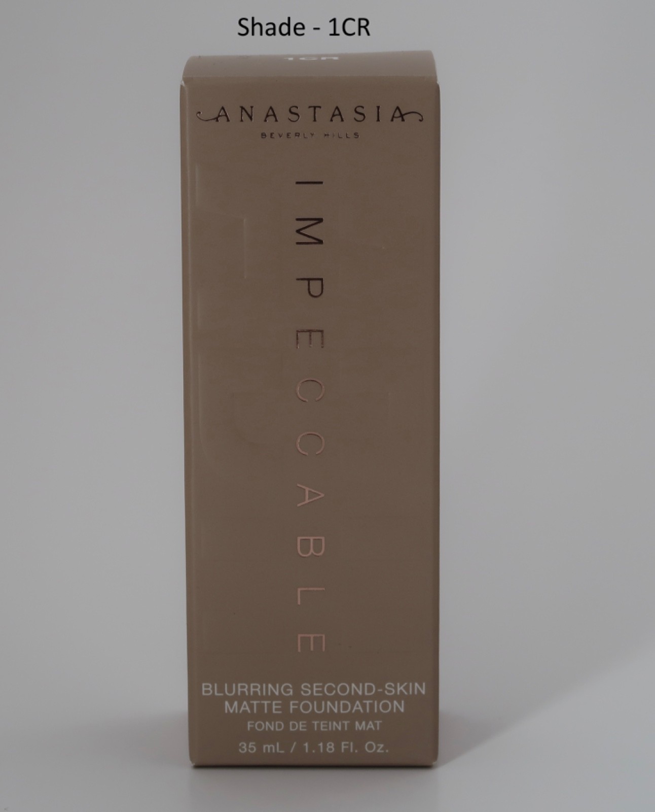 Anastasia Beverly Hills Impeccable Blurring Second Skin Matte 1CR Foundation NEW