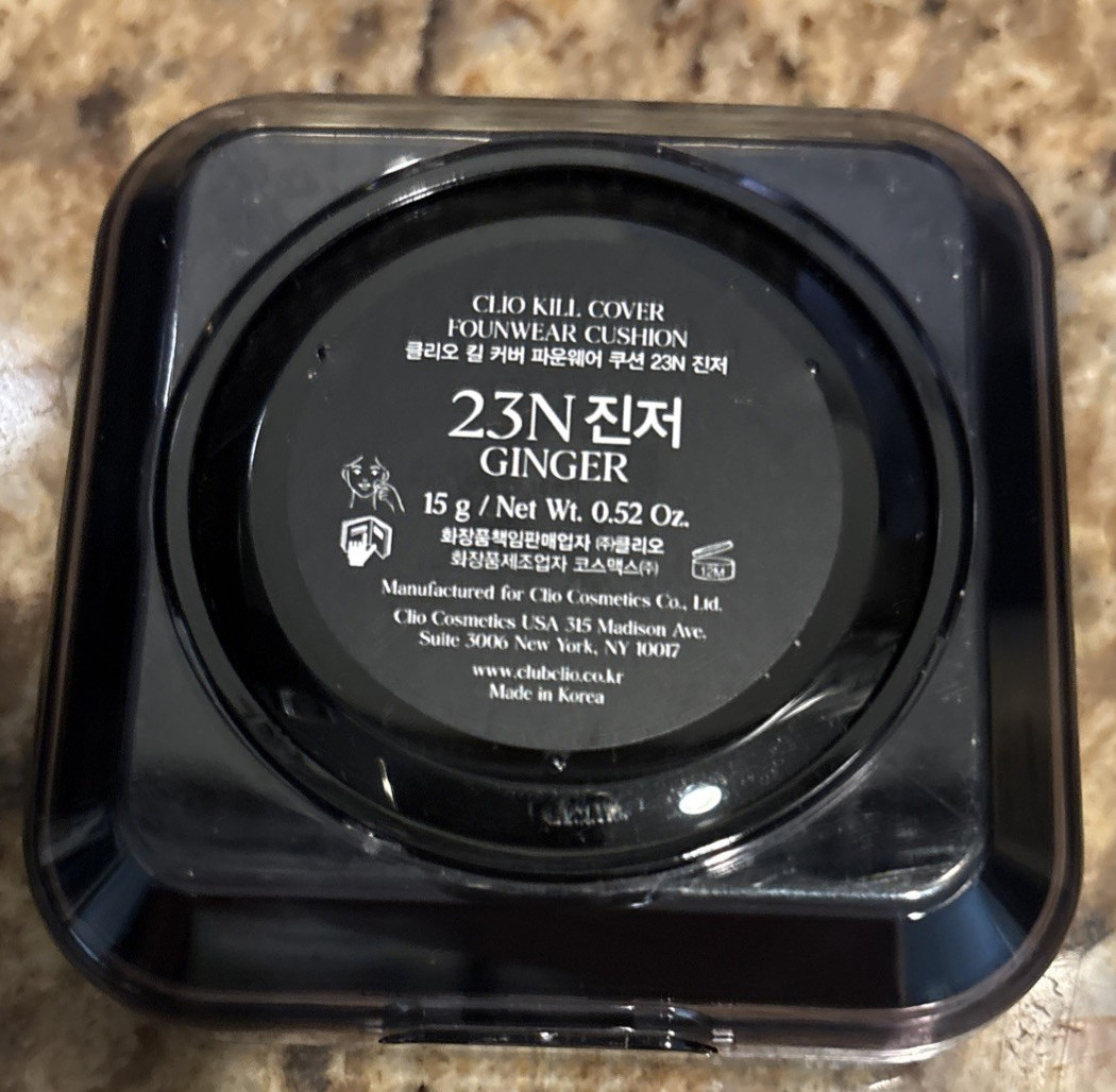 CLIO Kill Cover Cushion 15g SPF40 PA++ NEW 23N GINGER