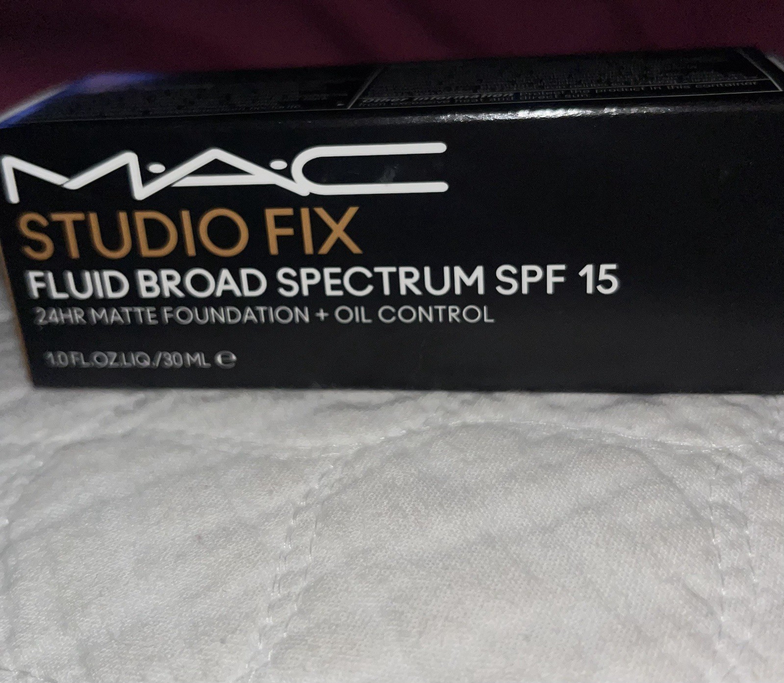 Mac Foundation Studio Fix Fluid Foundation SPF 15 C8