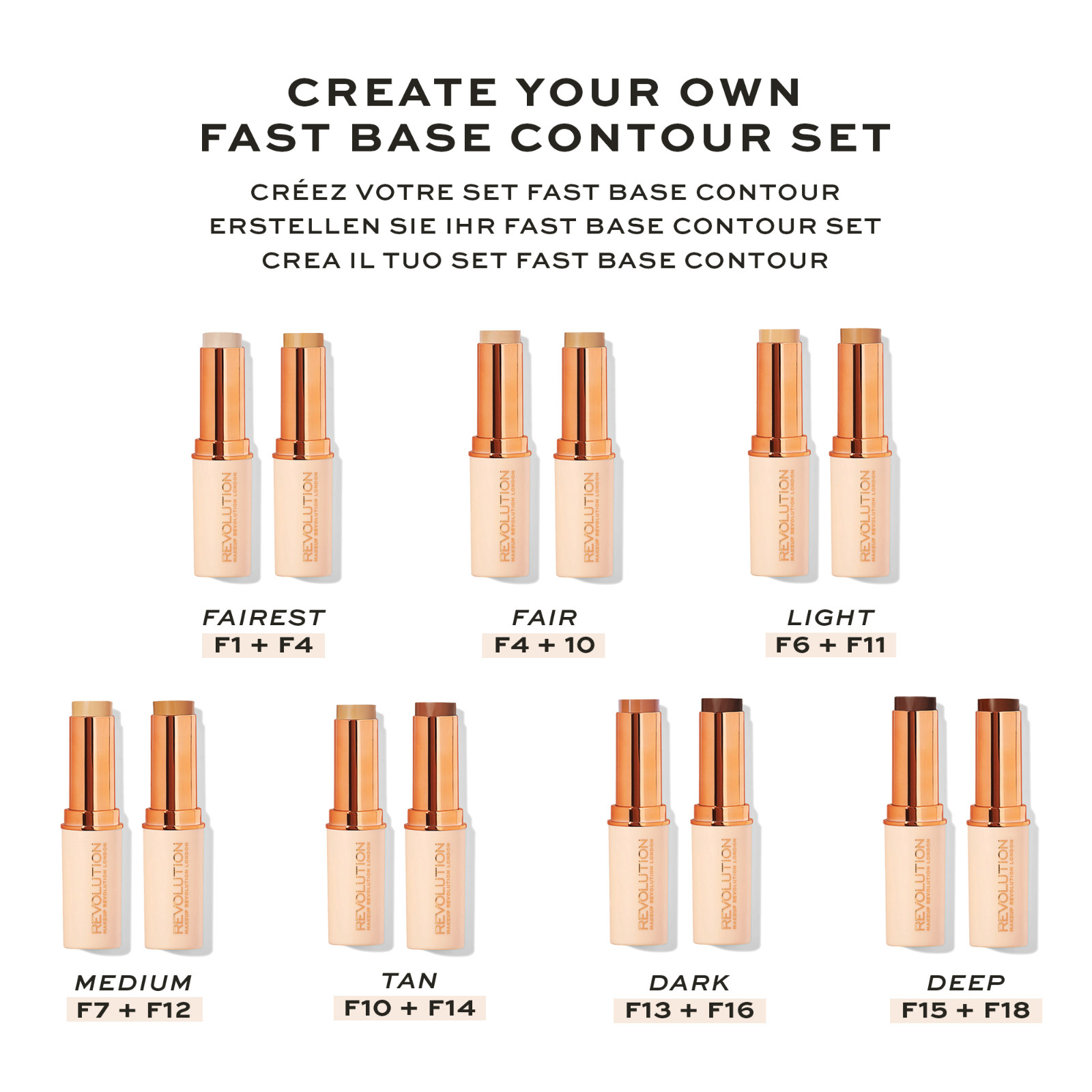 Makeup Revolution Fast Base Stick Foundation Pick shade – Buy 2 Get 1 Free