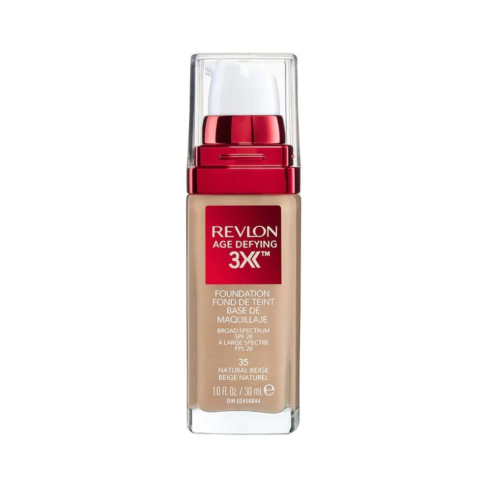 Revlon Age Defying Foundation SPF20 35 Natural Beige 30ml. Rrp Over 41