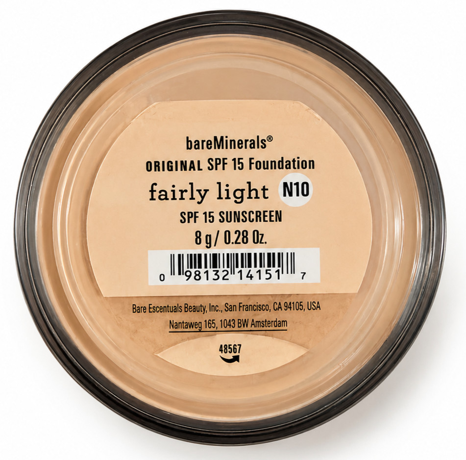 Bareminerals Fairly Light N10 Original SPF 15 Foundation 8g Powder