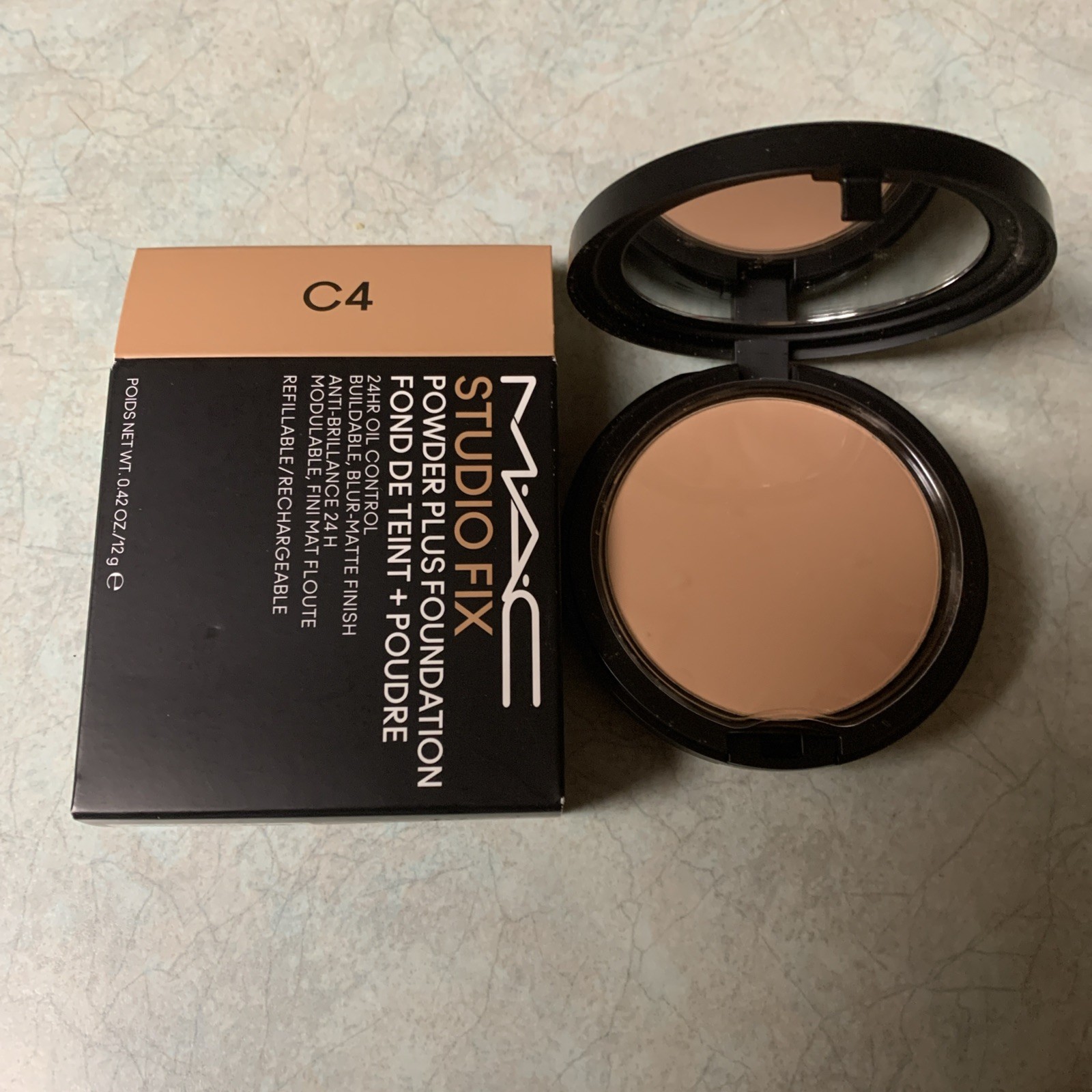 NIB MAC Studio Fix Powder Plus Foundation (new Formula) – C4 – 0.42 Oz /12g