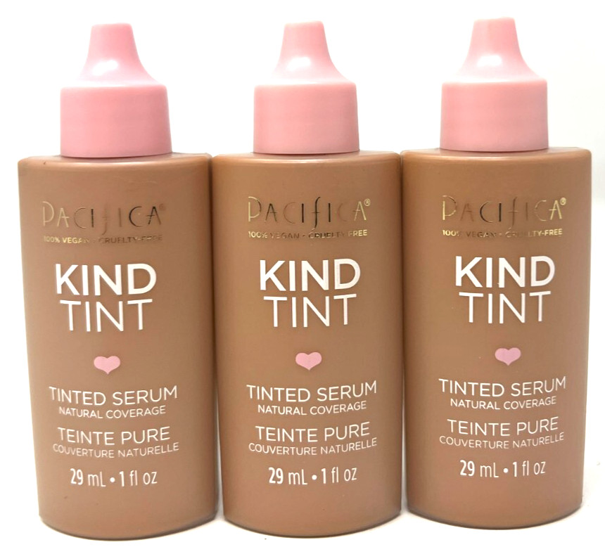 (3) Pacifica Kind Tint Tinted Serum New In Packaging 1 fl oz Each Shade 11
