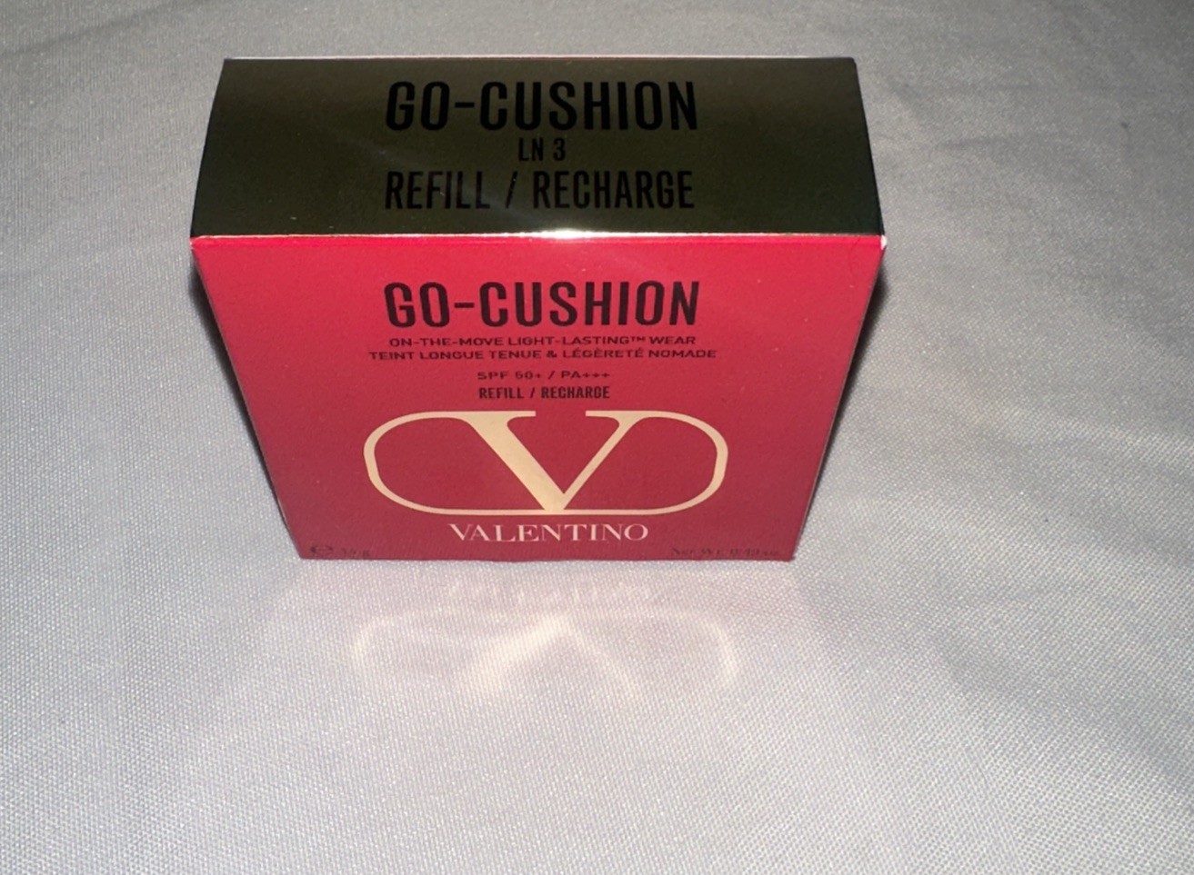 Valentino Go-Cushion Light-Lasting Wear Foundation Refill, SPF 50 – LN3 .49 Oz