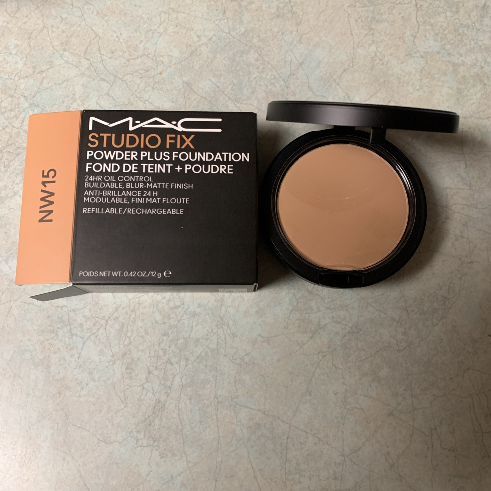 NIB MAC Studio Fix Powder Plus Foundation (new Formula) – NW15 – 0.42 Oz /12g