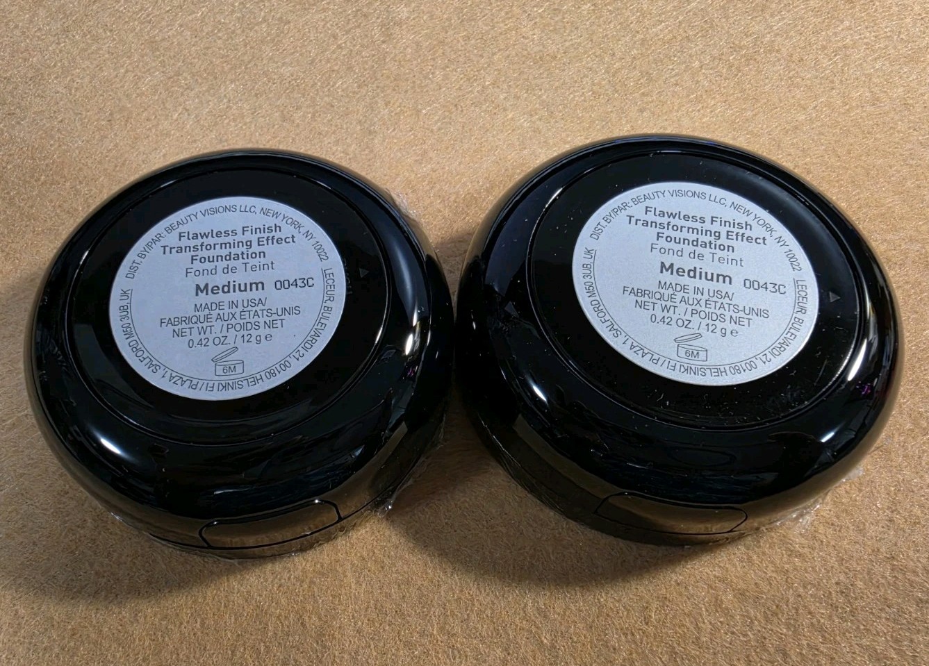 Mally Transforming Effect Foundation (0.42oz / 12g | Tan) NEW; Lot Of 2