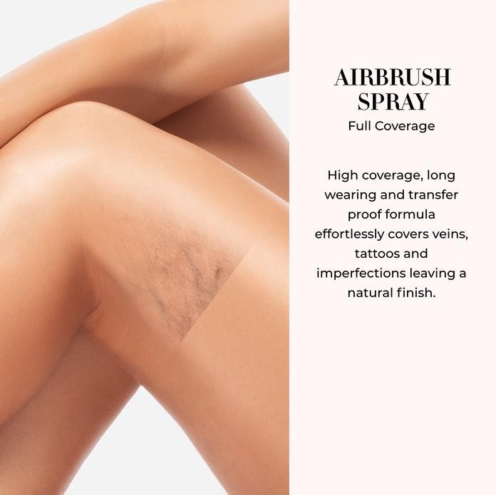 NWT Luminess AirbrushSprayFullCoverageFoundation with BuffingBrush-MediumWarm050