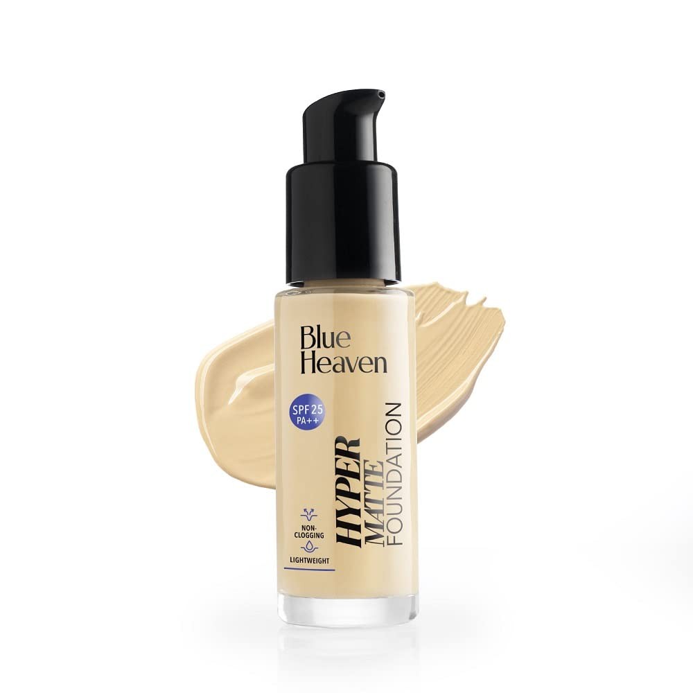 Blue Heaven Hyper Matte Foundation SPF 25, 104 Natural 30ml