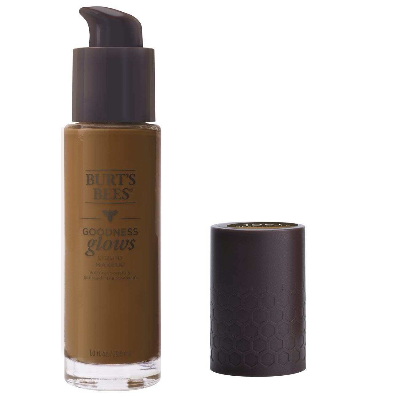 Burt’s Bees Goodness Glows Liquid Foundation, Deep Maple, 1.0 Ounce