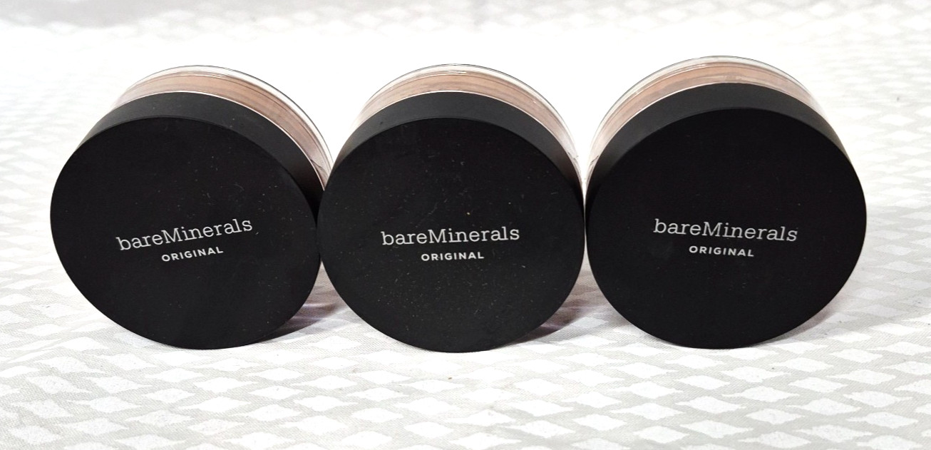 LOT/3 Bare Escentuals bareMinerals ORIGINAL SPF15 Foundation NEUTRAL DEEP 29