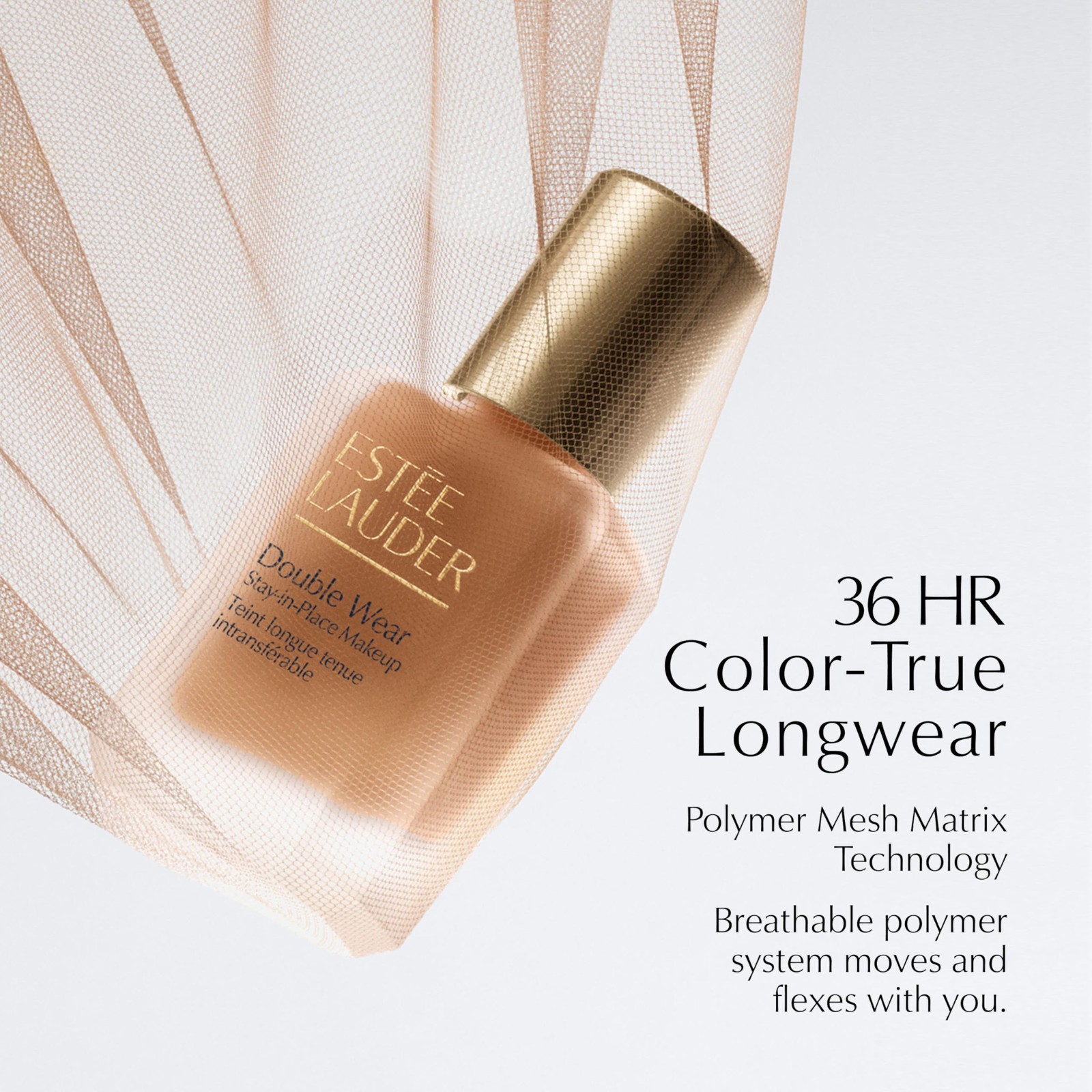 Long-Wear Matte Foundation Makeup – Double Wear Stay-in-Place, 1 Fl Oz, Flawless