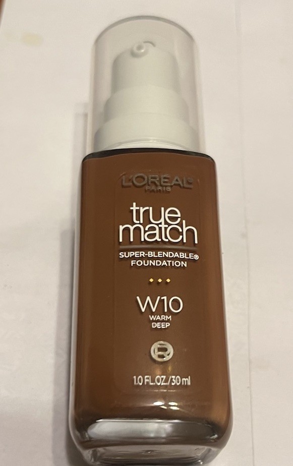 W10 Deep. L’Oréal True Match Blendable Foundation. Liquid 1.0fl Oz
