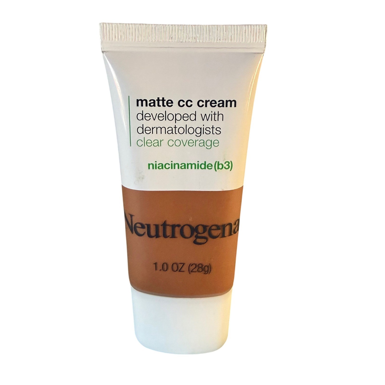 Neutrogena Matte CC Cream Amber 8.0 1.0oz Niacinamide Full Coverage Oil-Free