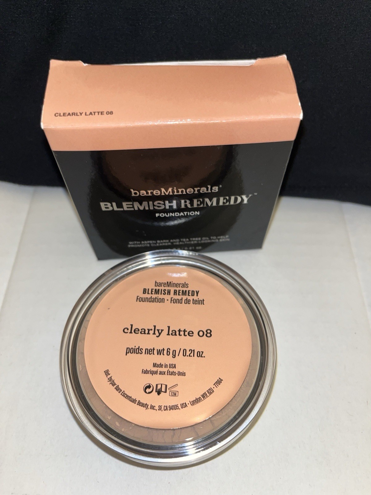 Bareminerals CLEARLY LATTE 08 Blemish Remedy Foundation 0.21oz/6g New Sealed