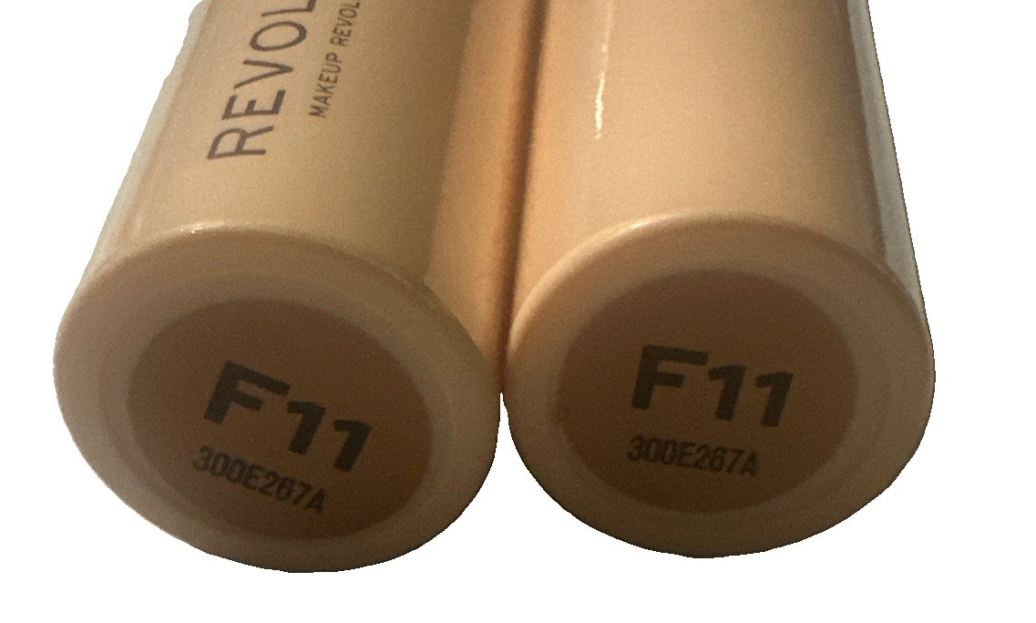 Pack of 2 Makeup Revolution Beauty Fast Base Stick Foundation, F11