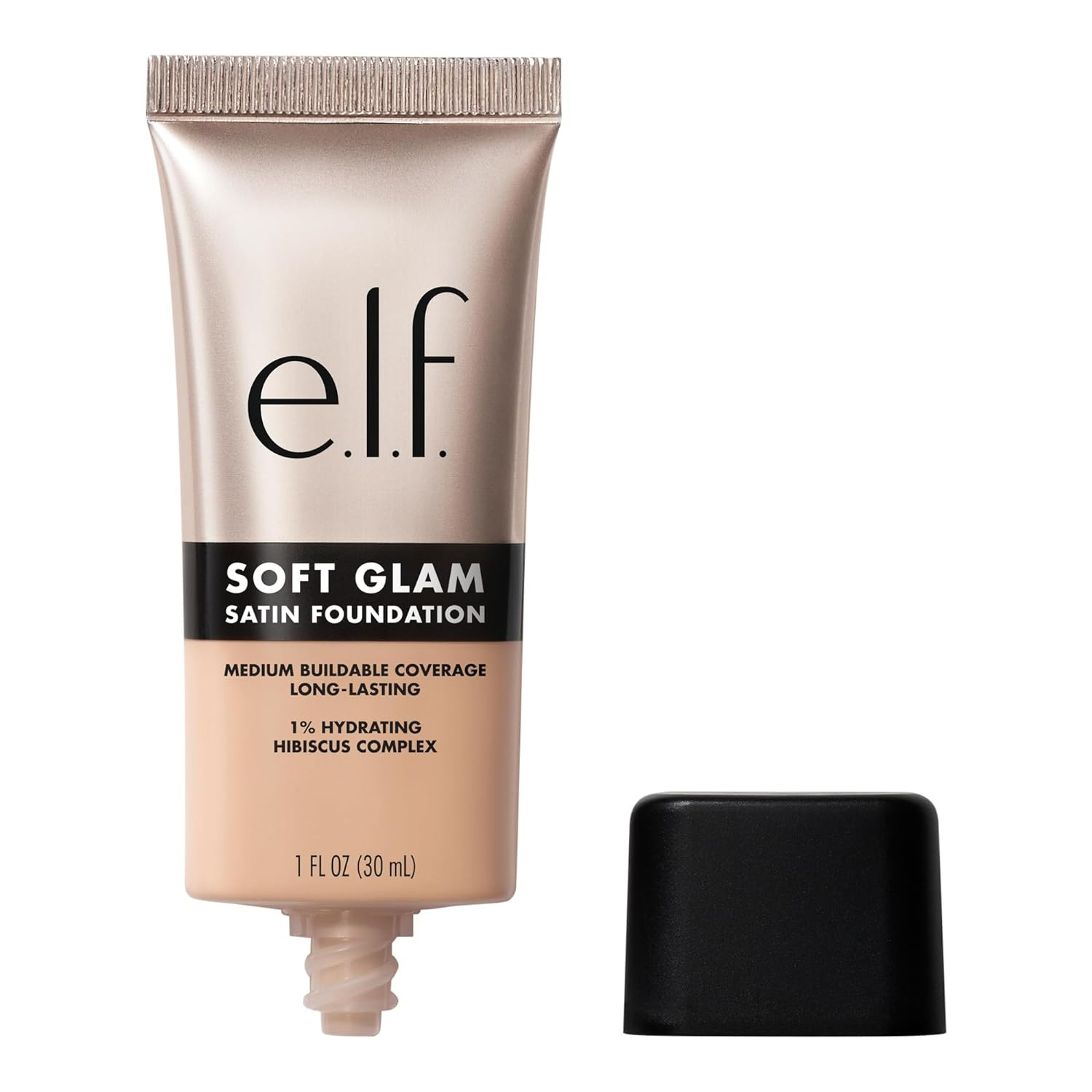 E.L.F. Soft Glam Foundation, Medium Coverage, Long-Lasting & Buildable Foundatio