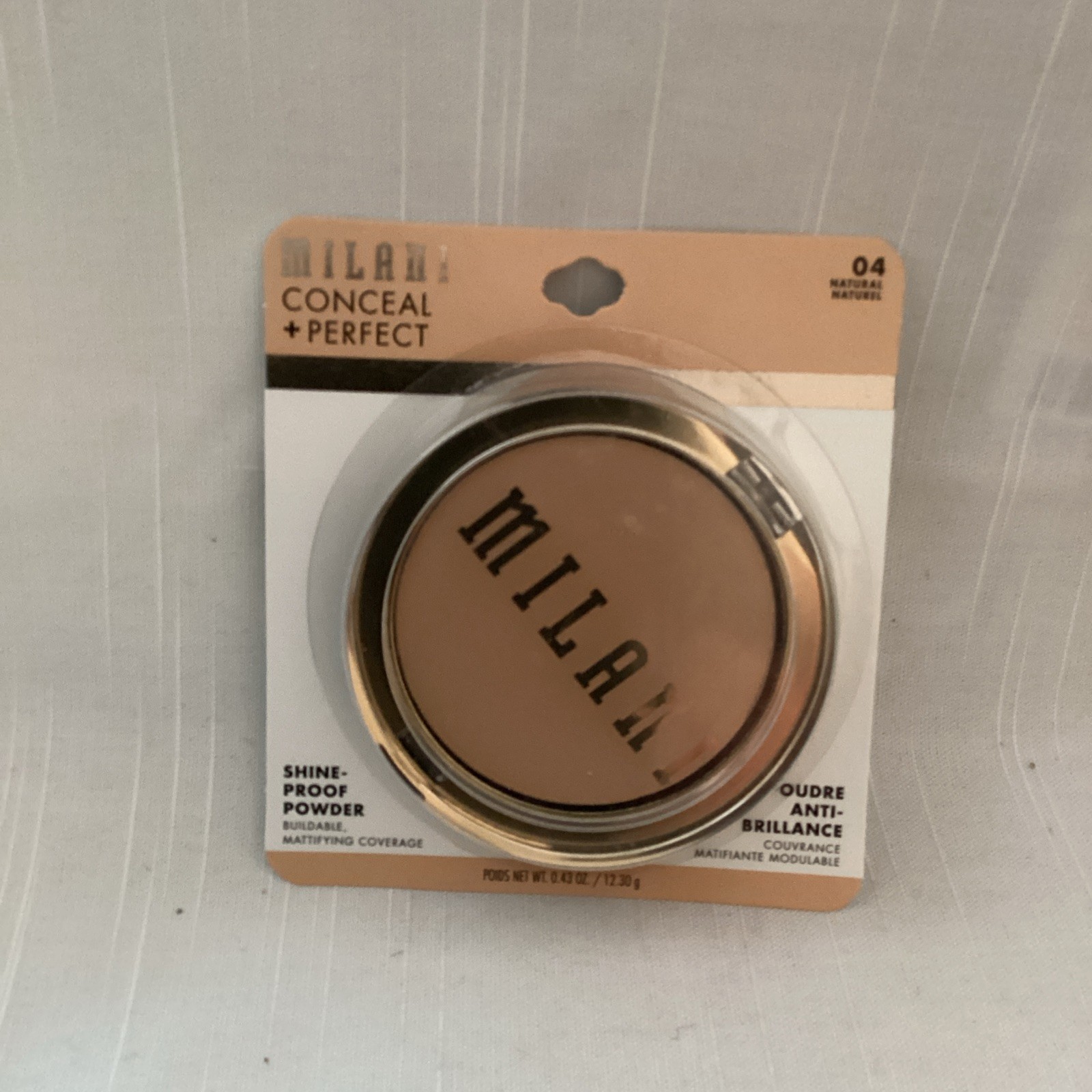 MILANI Conceal + Perfect Shine Proof Powder Lightweight Flawless #04 NATURAL