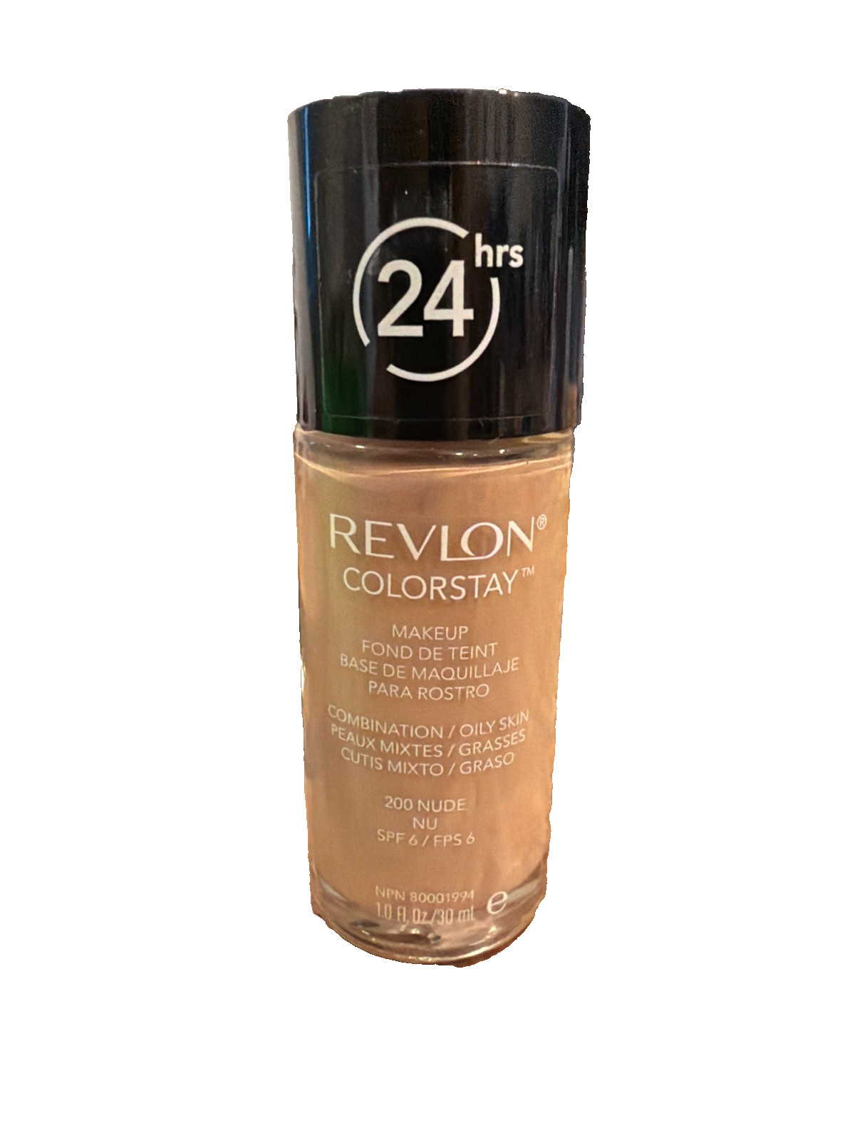 Revlon ColorStay Makeup 200 Nude Combination/Oily Skin SPF 6 / 1 oz